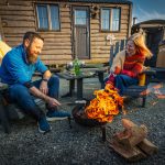 Fire pit at Willowtree Glamping